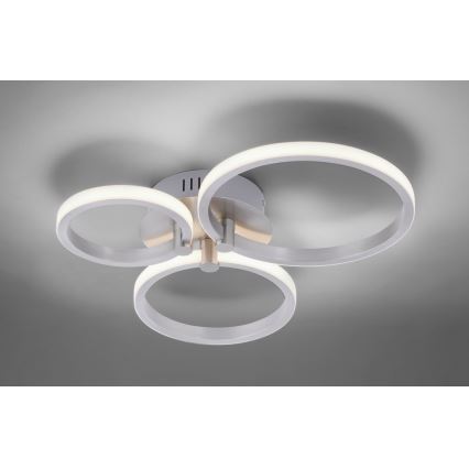 Leuchten Direkt 12110-55 - LED Επιφανειακό φωτιστικό οροφής JOHANNA LED/4,5W/230V+LED/6W+LED/7,5W