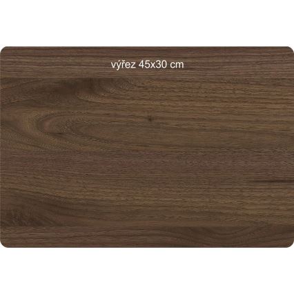 Li-Go 23654 - Ρυθμιζόμενο επιτραπέζιο διακοσμητικό LED LED/12W/230V 20x22 cm καρυδιά/Σύνθεση με βρύα