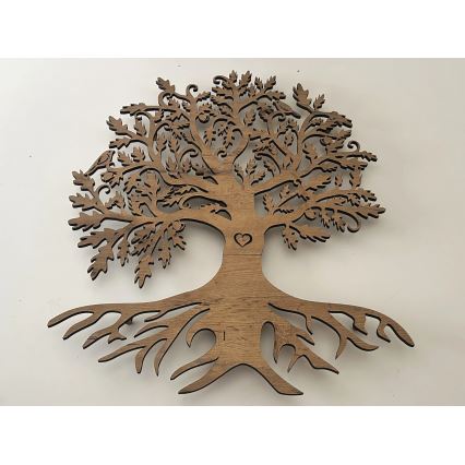 Li-Go 5729/DUB2 - Διακοσμητικό LED τοίχου με αισθητήρα κίνησης LED/10W/5V 90x110 cm σε απόχρωση δρυός