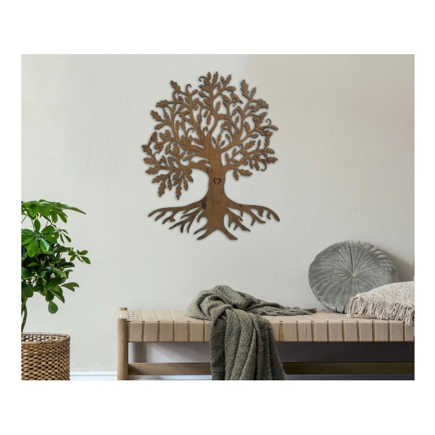 Li-Go 5739/DUB2 - Ρυθμιζόμενο επιτοίχιο διακοσμητικό φωτιστικό LED/10W/230V 68x80 cm σε χρώμα δρυός