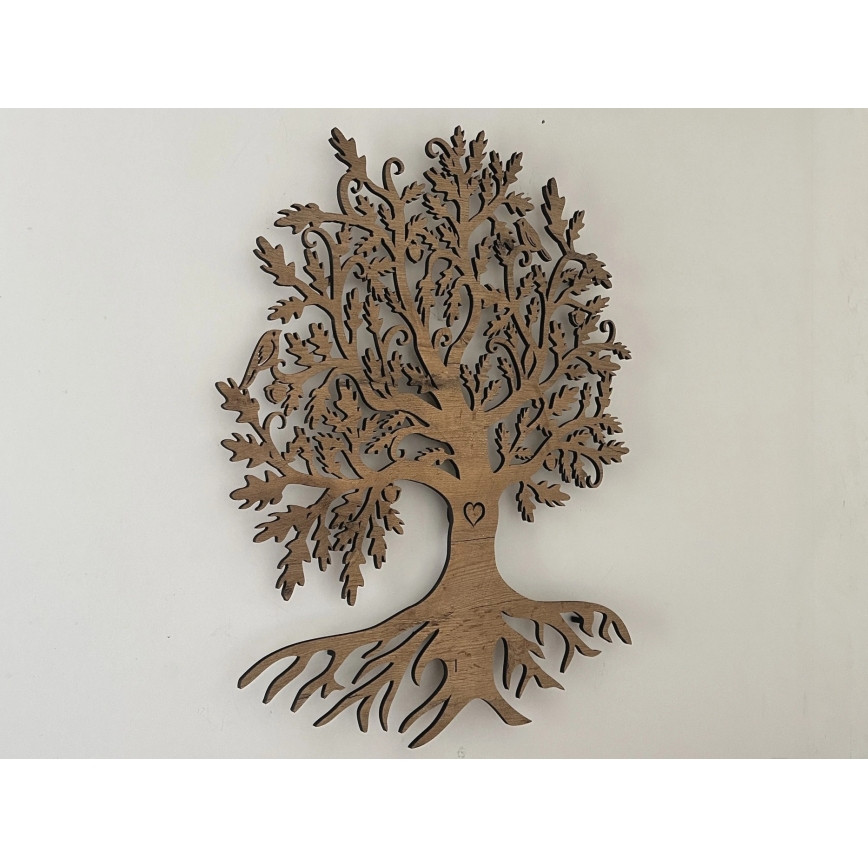 Li-Go 5739/DUB2 - Ρυθμιζόμενο επιτοίχιο διακοσμητικό φωτιστικό LED/10W/230V 68x80 cm σε χρώμα δρυός