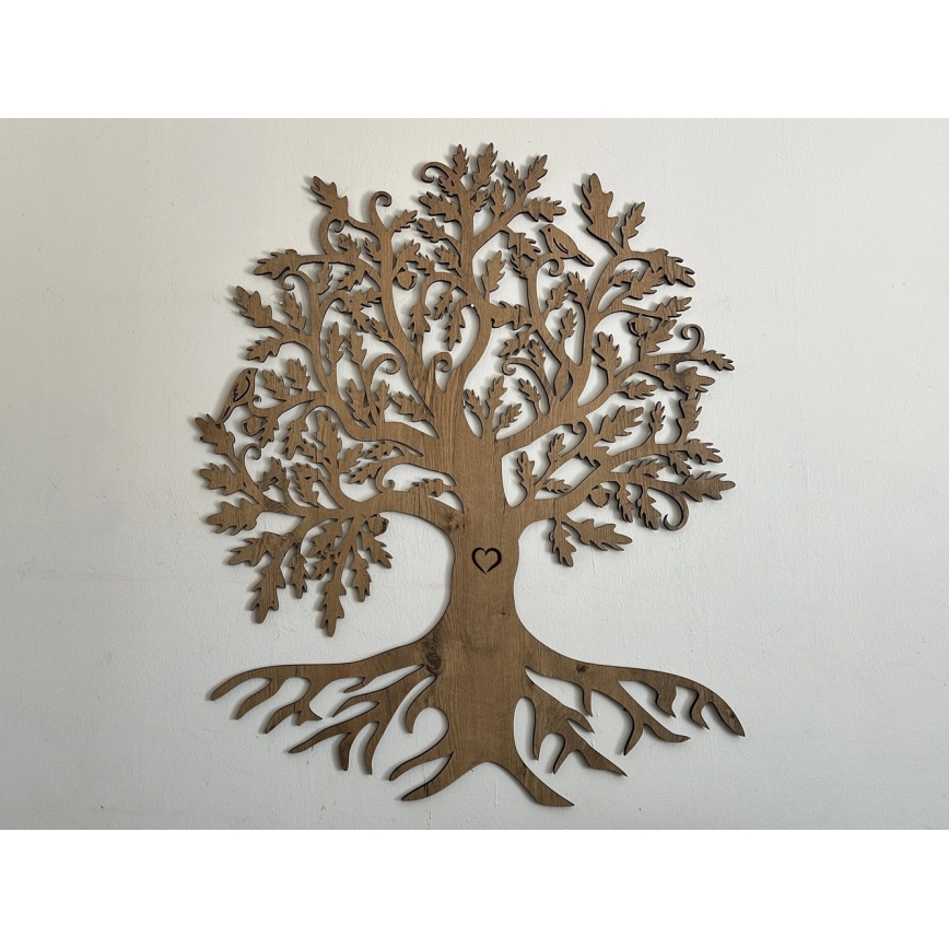 Li-Go 5742/DUB2 - LED ρυθμιζόμενο διακοσμητικό επιτοίχιο φωτιστικό LED/10W/230V 90x110 cm σε απόχρωση δρυός