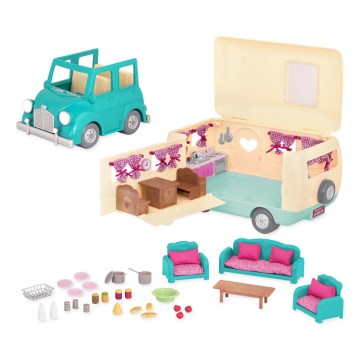 Li'l Woodzeez - Playset HAPPY CAMPER κάμπινγκ