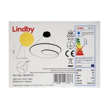 Lindby - LED Dimmable κρεμαστό φωτιστικό οροφής LUCY LED/28W/230V
