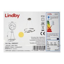 Lindby - Led Dimmable κρεμαστό φωτιστικό οροφής SMART VERIO LED/27W/230V 3000/4000/6000K + RC