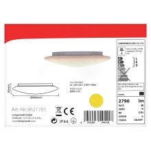 Lindby - LED Dimmable φωτιστικό οροφής TOAN 3xLED/12W/230V IP44