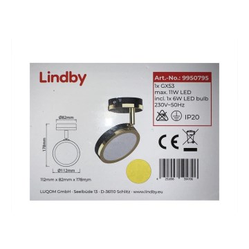 Lindby - LED Σποτ 1xGX53/6W/230V