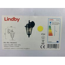 Lindby - Επιτοίχιο φωτιστικό εξωτερικού χώρου FILIPPA 1xE27/60W/230V IP44
