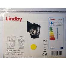 Lindby - Επιτοίχιο φωτιστικό εξωτερικού χώρου FRITZA 1xE27/60W/230V IP23