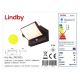 Lindby - Ηλιακό φωτιστικό τοίχου LED με αισθητήρα SHERIN LED/3,7W/3,7V IP54