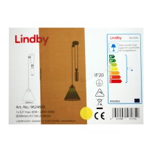 Lindby - Κρεμαστό φωτιστικό οροφής ALECKS 1xE27/60W/230V