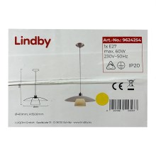 Lindby - Κρεμαστό φωτιστικό οροφής DOLORES 1xE27/60W/230V