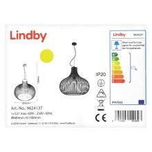 Lindby -  Κρεμαστό φωτιστικό οροφής FRANCES 1xE27/60W/230V
