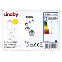 Lindby - Κρεμαστό φωτιστικό οροφής RAVENA 3xE27/40W/230V + 2xE27/25W/230V
