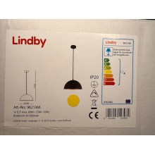 Lindby - Κρεμαστό φωτιστικό οροφής καπέλο LEYA 1xE27/60W/230V