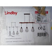 Lindby - Κρεμαστό φωτιστικό οροφής ράγα ELDARION 3xE27/60W/230V