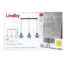 Lindby - Κρεμαστό φωτιστικό οροφής ράγα TEMARI 3xE27/60W/230V