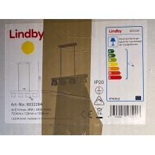 Lindby - Κρεμαστό φωτιστικό οροφής ράγα WATAN 4xE14/28W/230V