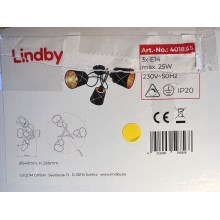 Lindby - Πλαφονιέρα οροφής SINDRI 3xE14/25W/230V