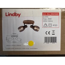 Lindby - Σποτ INESKA 2xE14/25W/230V