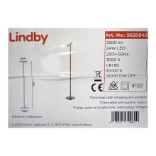 Lindby - Φωτιστικό δαπέδου LED Dimmable αφής MALEA LED/24W/230V