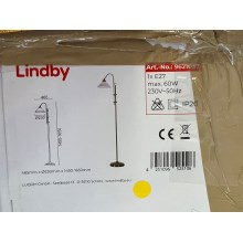 Lindby - Φωτιστικό δαπέδου OTIS 1xE27/60W/230V