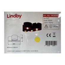 Lindby - Φωτιστικό οροφής LAURENZ 4xE27/60W/230V