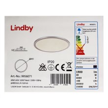 Lindby - Φωτιστικό οροφής LED LEONTA LED/20W/230V