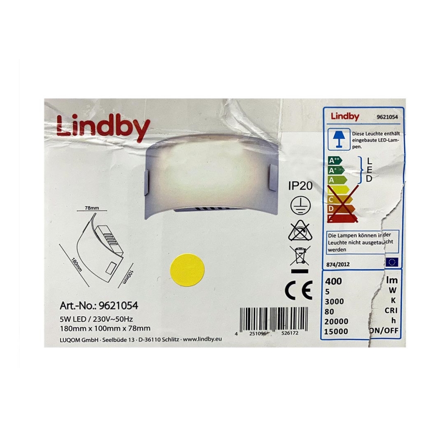 Lindby - Φωτιστικό τοίχου LED GISELA LED/5W/230V