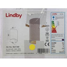 Lindby - Φωτιστικό τοίχου LED JENKE 2xLED/2,5W/230V plaster