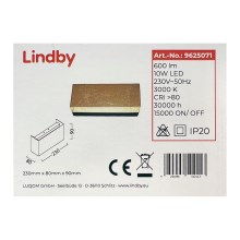 Lindby - Φωτιστικό τοίχου LED QUENTIN LED/10W/230V