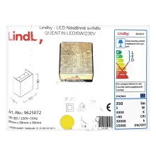 Lindby - Φωτιστικό τοίχου LED QUENTIN LED/5W/230VLindby - Φωτιστικό τοίχου LED QUENTIN LED/5W/230V