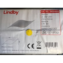 Lindby - Φωτιστικό τοίχου LED SALKA 2xLED/2W/230V