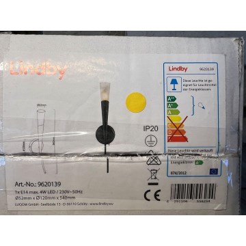 Lindby - Φωτιστικό τοίχου SANDER 1xE14/4W/230V