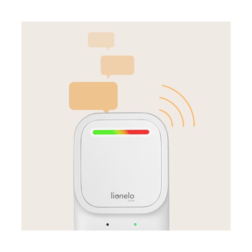 Lionelo - Ασύρματος επαναφορτιζόμενος βρεφικός ακουστικός μόνιτορ BABYLINE 2.2 5V