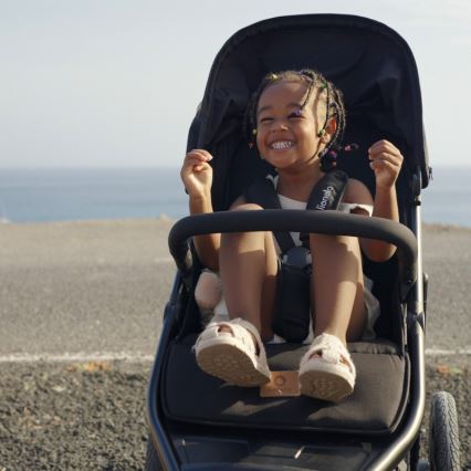 Lionelo - Αθλητικό καρότσι AZURA, Μαύρο