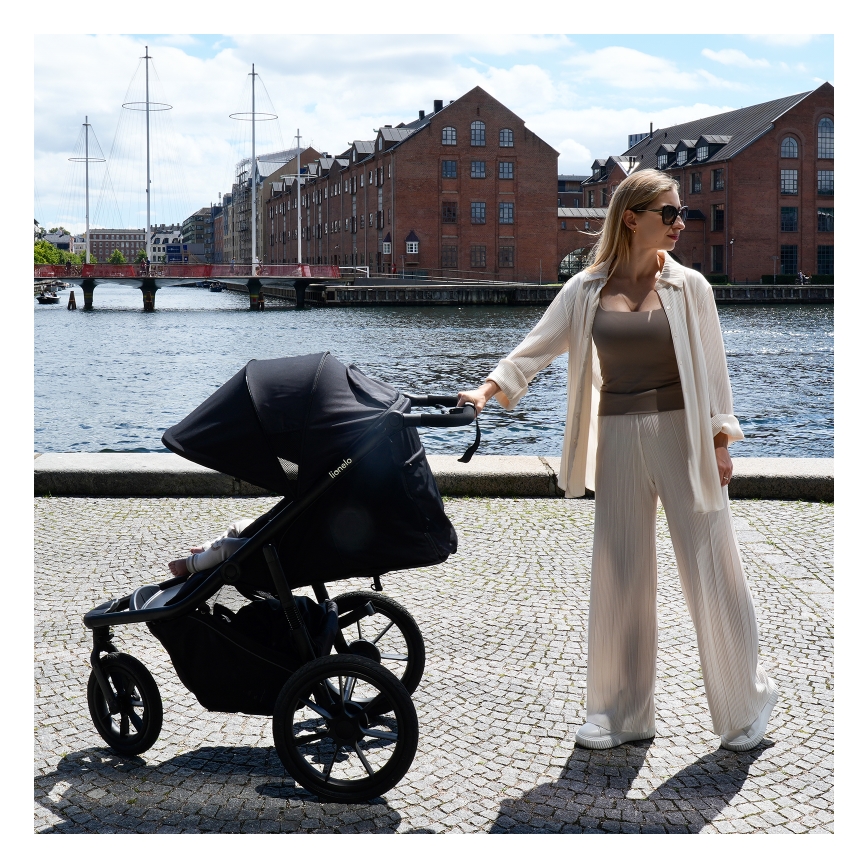 Lionelo - Αθλητικό καρότσι AZURA, Μαύρο