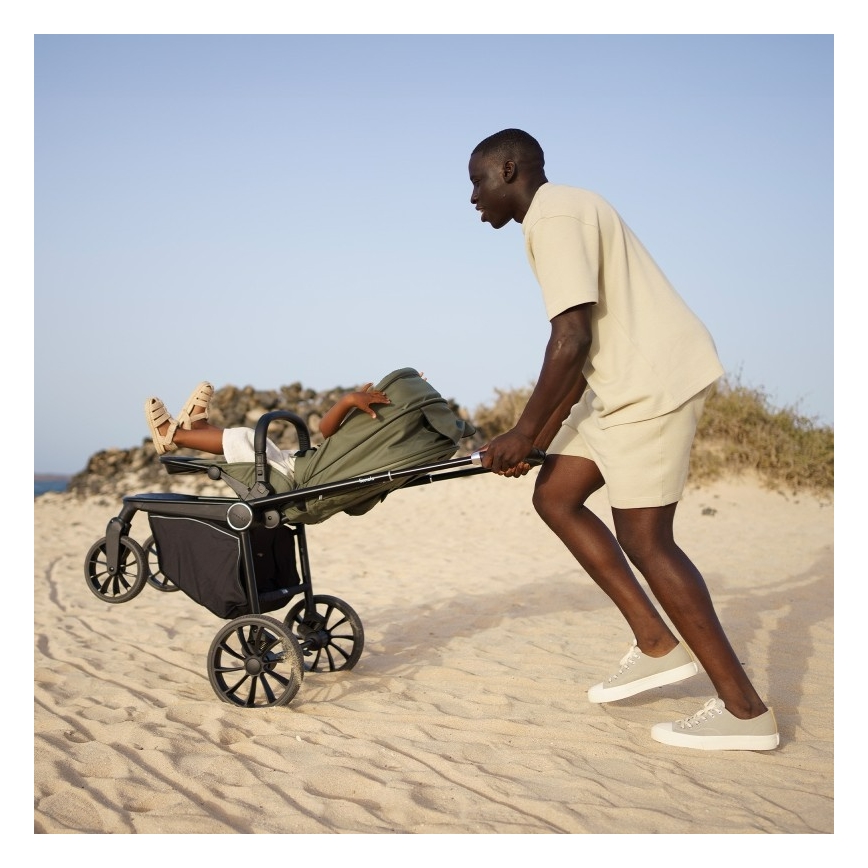 Lionelo - Αθλητικό καρότσι MIKA PLUS Ελαιοπράσινο