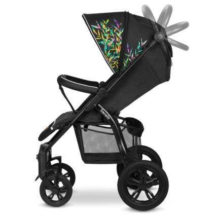 Lionelo - Αθλητικό παιδικό καρότσι ANNET TOUR μαύρο/πράσινο