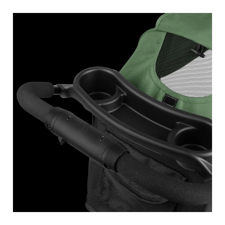 Lionelo - Αθλητικό παιδικό καρότσι EMMA PLUS πράσινο/μαύρο