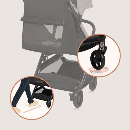 Lionelo - Αθλητικό παιδικό καρότσι JULIE AIR Beige Sand