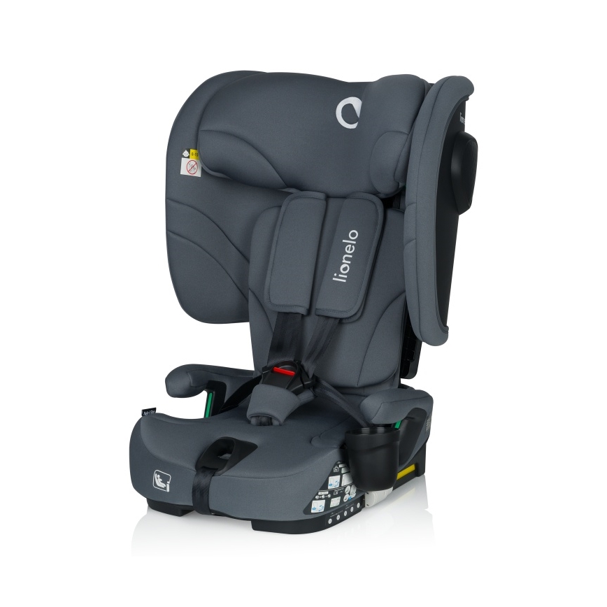 Lionelo - Αναδιπλούμενο κάθισμα αυτοκινήτου NELLY i-Size 76-150 εκ. Γκρι Γραφίτης