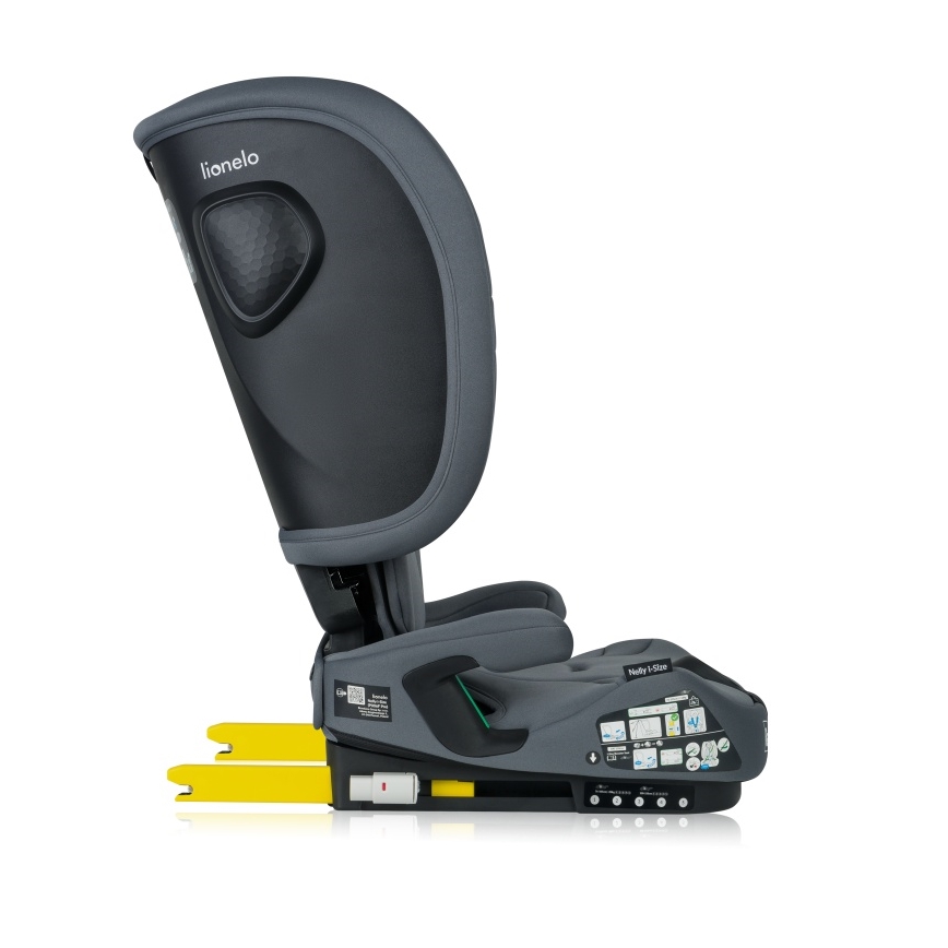 Lionelo - Αναδιπλούμενο παιδικό κάθισμα αυτοκινήτου NELLY i-Size 76-150 cm Γκρι Γραφίτης