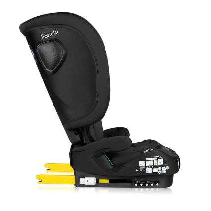 Lionelo - Αναδιπλούμενο παιδικό κάθισμα αυτοκινήτου NELLY i-Size 76-150 cm, Μαύρο Carbon