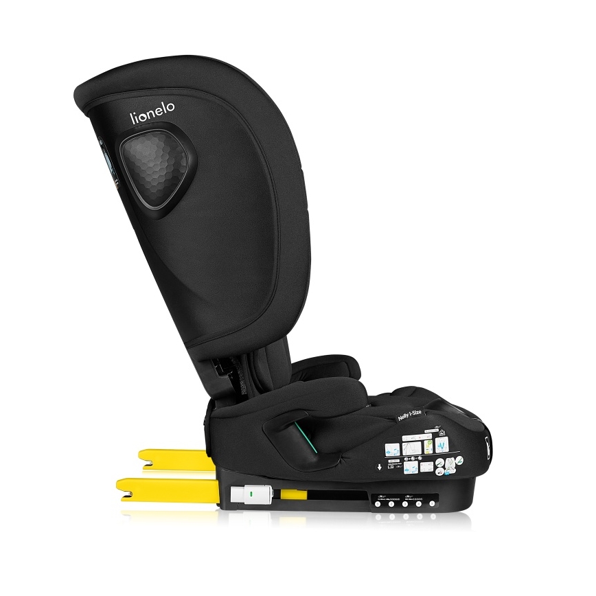 Lionelo - Αναδιπλούμενο παιδικό κάθισμα αυτοκινήτου NELLY i-Size 76-150 cm, Μαύρο Carbon