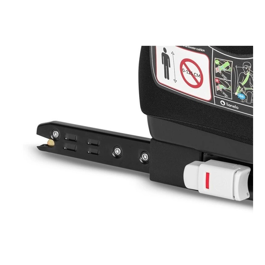 Lionelo - Ανυψωτικό κάθισμα αυτοκινήτου LUUK FIX i-Size 125-150 cm μαύρο/γκρι