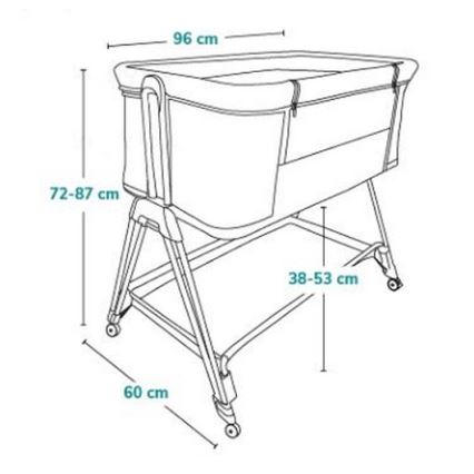 Lionelo - Λίκνο - Κούνια μωρού 2σε1 LUNA μπεζ