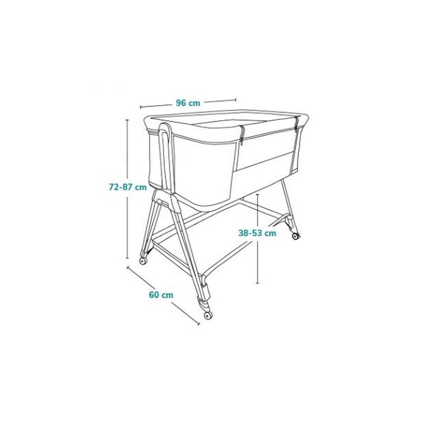 Lionelo - Λίκνο - Κούνια μωρού 2σε1 LUNA μπεζ