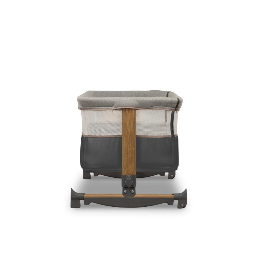 Lionelo - Λίκνο - Κούνια μωρού 3σε1 LEONIE γκρι/μαύρο