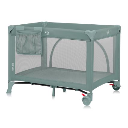 Lionelo - Φορητή ταξιδιωτική κούνια LAURA σε χρώμα φασκόμηλου